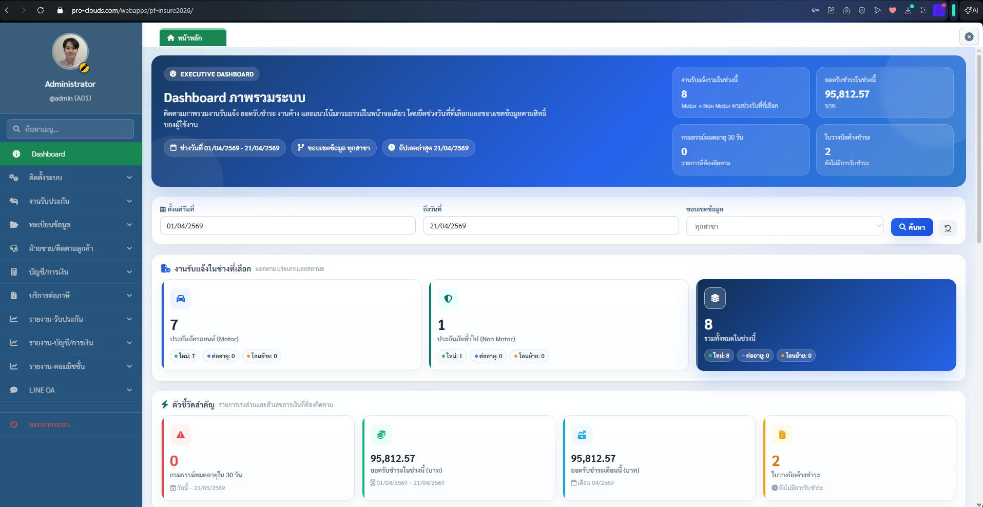 โปรแกรมประกันภัยรถยนต์ / โปรแกรมประกันวินาศภัย Ver.2026 (ใหม่ล่าสุด)